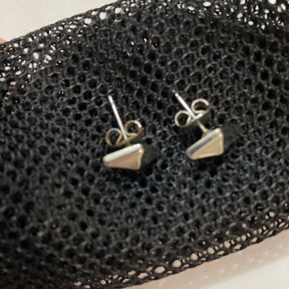 Silver Studds Earrings - Picture 2 of 5